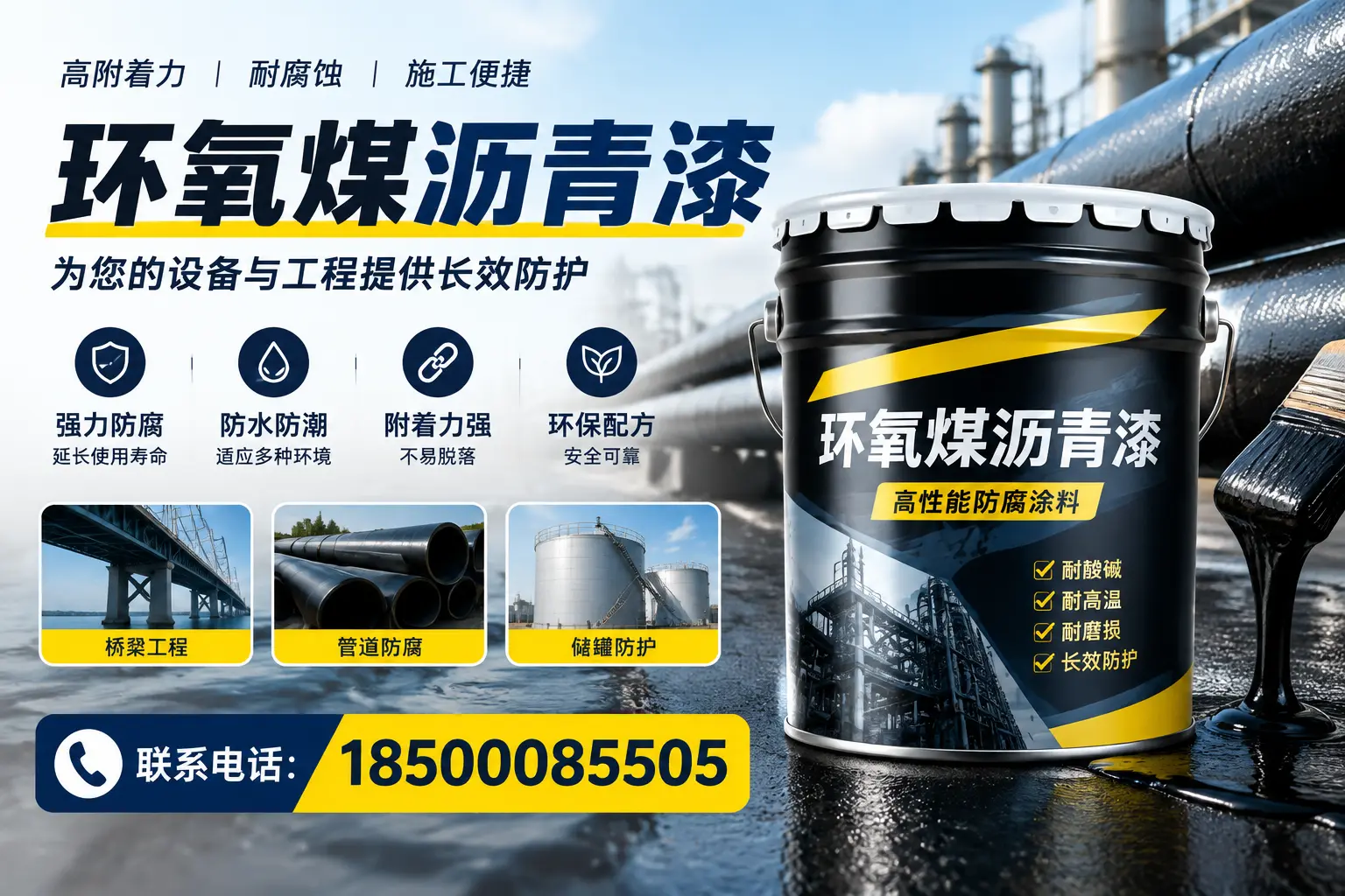 环氧煤沥青漆与其他涂料的对比分析,助力鹤岗企业决策
